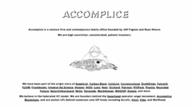 What Accomplice.co website looked like in 2022 (2 years ago)