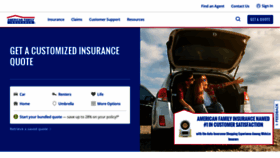 What Amfam.com website looked like in 2022 (2 years ago)