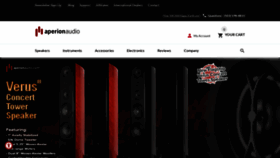 What Aperionaudio.com website looked like in 2022 (2 years ago)