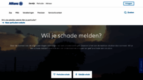 What Allianz.nl website looked like in 2022 (2 years ago)