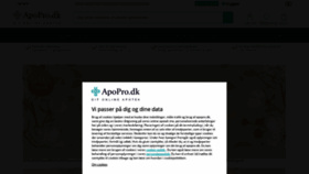 What Apopro.dk website looked like in 2022 (2 years ago)
