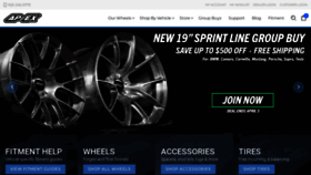 What Apexraceparts.com website looked like in 2022 (2 years ago)