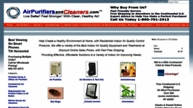 What Airpurifiersandcleaners.com website looked like in 2022 (2 years ago)