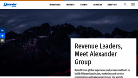 What Alexandergroup.com website looked like in 2022 (2 years ago)