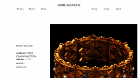 What Aspireauctions.com website looked like in 2022 (2 years ago)