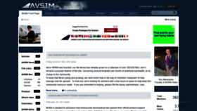 What Avsim.com website looked like in 2022 (2 years ago)