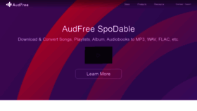What Audfree.com website looked like in 2022 (2 years ago)