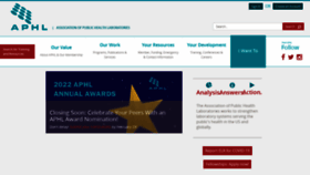 What Aphl.org website looked like in 2022 (2 years ago)