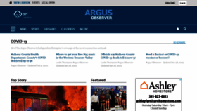 What Argusobserver.com website looked like in 2022 (2 years ago)