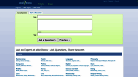 What Able2know.org website looked like in 2022 (3 years ago)