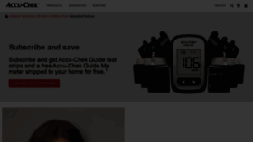 What Accu-chek.com website looked like in 2022 (2 years ago)
