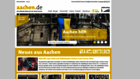 What Aachen.de website looked like in 2022 (3 years ago)