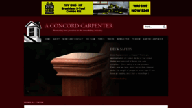 What Aconcordcarpenter.com website looked like in 2022 (2 years ago)