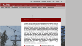 What Alpin.de website looked like in 2022 (2 years ago)