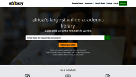 What Afribary.com website looked like in 2022 (2 years ago)