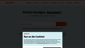 What Aboalarm.de website looked like in 2022 (2 years ago)