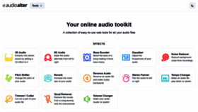 What Audioalter.com website looked like in 2022 (2 years ago)