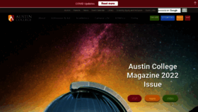 What Austincollege.edu website looked like in 2022 (2 years ago)
