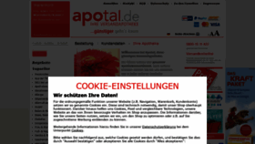 What Apotal.de website looked like in 2022 (2 years ago)