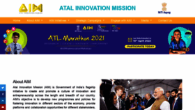 What Aim.gov.in website looked like in 2022 (2 years ago)