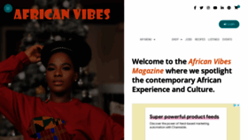 What Africanvibes.com website looked like in 2022 (2 years ago)