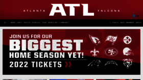 What Atlantafalcons.com website looked like in 2022 (2 years ago)