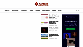 What Aarteez.com website looked like in 2022 (2 years ago)