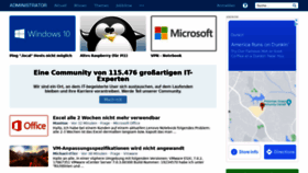 What Administrator.de website looked like in 2022 (2 years ago)