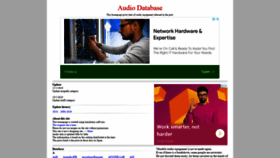 What Audio-database.com website looked like in 2022 (2 years ago)