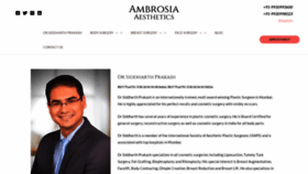 What Ambrosiaaesthetics.com website looked like in 2022 (2 years ago)
