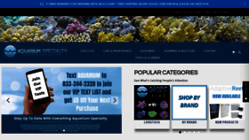 What Aquariumspecialty.com website looked like in 2022 (2 years ago)