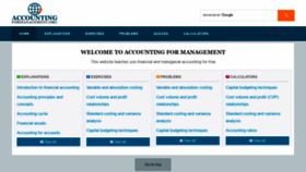 What Accountingformanagement.org website looked like in 2022 (2 years ago)