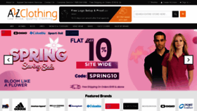 What A2zclothing.com website looked like in 2022 (2 years ago)