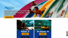 What Aquatica.com website looked like in 2022 (2 years ago)