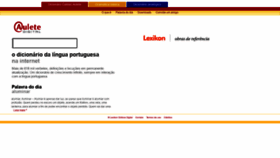 What Aulete.com.br website looked like in 2022 (2 years ago)