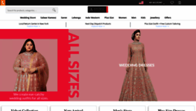 What Andaazfashion.com website looked like in 2022 (2 years ago)