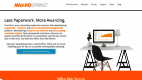 What Awardspring.com website looked like in 2022 (2 years ago)