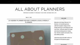 What Allaboutplanners.com.au website looked like in 2022 (2 years ago)