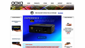 What Aaxatech.com website looked like in 2022 (2 years ago)