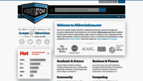 What Abbreviations.com website looked like in 2022 (2 years ago)