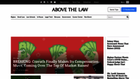 What Abovethelaw.com website looked like in 2022 (2 years ago)