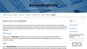 What Accountingtools.com website looked like in 2022 (2 years ago)