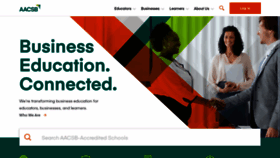 What Aacsb.edu website looked like in 2022 (4 years ago)