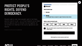 What Aclu.org website looked like in 2022 (2 years ago)