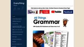 What Allthingsgrammar.com website looked like in 2022 (2 years ago)