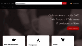 What Actualicese.com website looked like in 2022 (2 years ago)