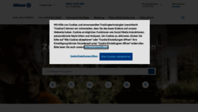 What Allianz.de website looked like in 2022 (2 years ago)