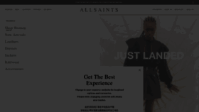 What Allsaints.com website looked like in 2022 (2 years ago)