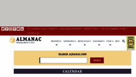 What Almanac.com website looked like in 2022 (2 years ago)