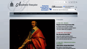 What Academie-francaise.fr website looked like in 2022 (2 years ago)